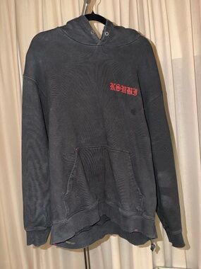 Ksubi Sinners Acid Black Hoodie Large Oversized